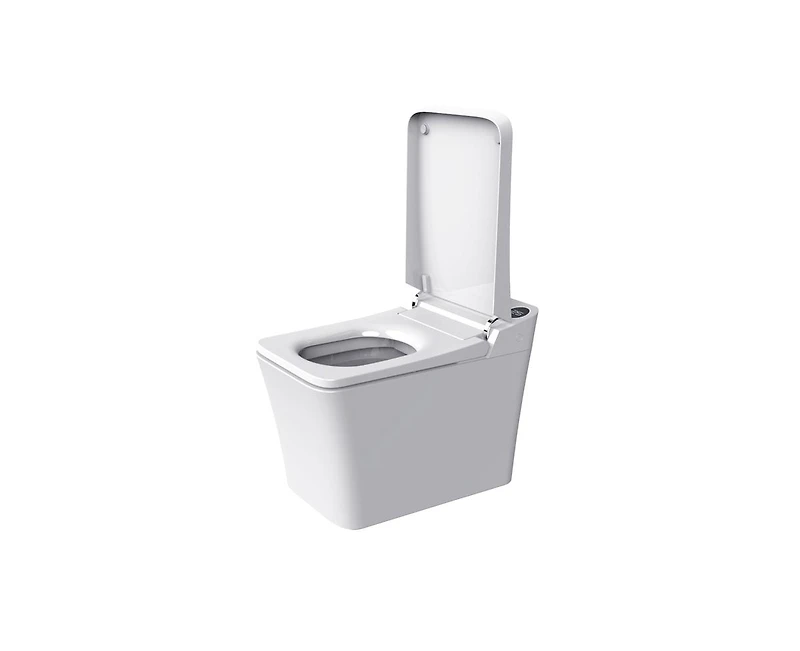 Casainc Smart Toilet with Auto open & close, Heated seat, Foot Sensor Flush, Modern Toilets with Led Display for Bathrooms