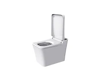 Casainc Smart Toilet with Auto open & close, Heated seat, Foot Sensor Flush, Modern Toilets with Led Display for Bathrooms
