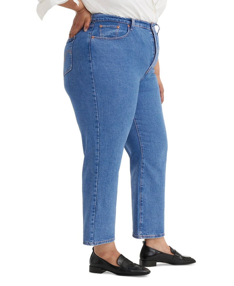 Levi's Plus Ribcage Straight-Leg Ankle Jeans