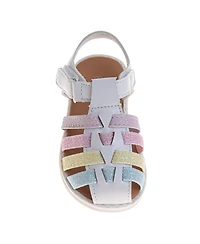 Laura Ashley Toddler Girls Flowers Open Design Sandals