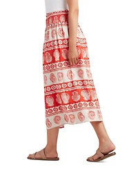 Bcx Juniors' Printed Linen-Blend Maxi Skirt