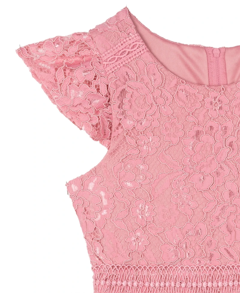 Rare Editions Big Girls Lace Party Dress
