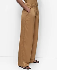 Dkny Women's Glazed Dressing Contrast Stitch Pant