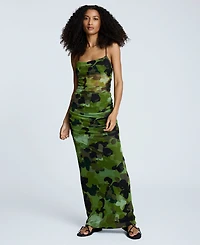 Kenneth Cole Women's Ruched Bodycon Maxi Dress