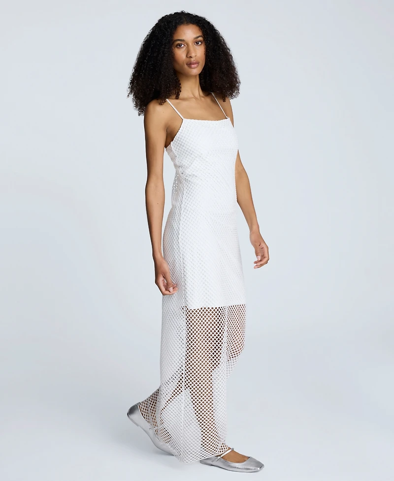 Kenneth Cole Women's Fishnet Maxi Slip Dress