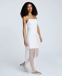 Kenneth Cole Women's Fishnet Maxi Slip Dress