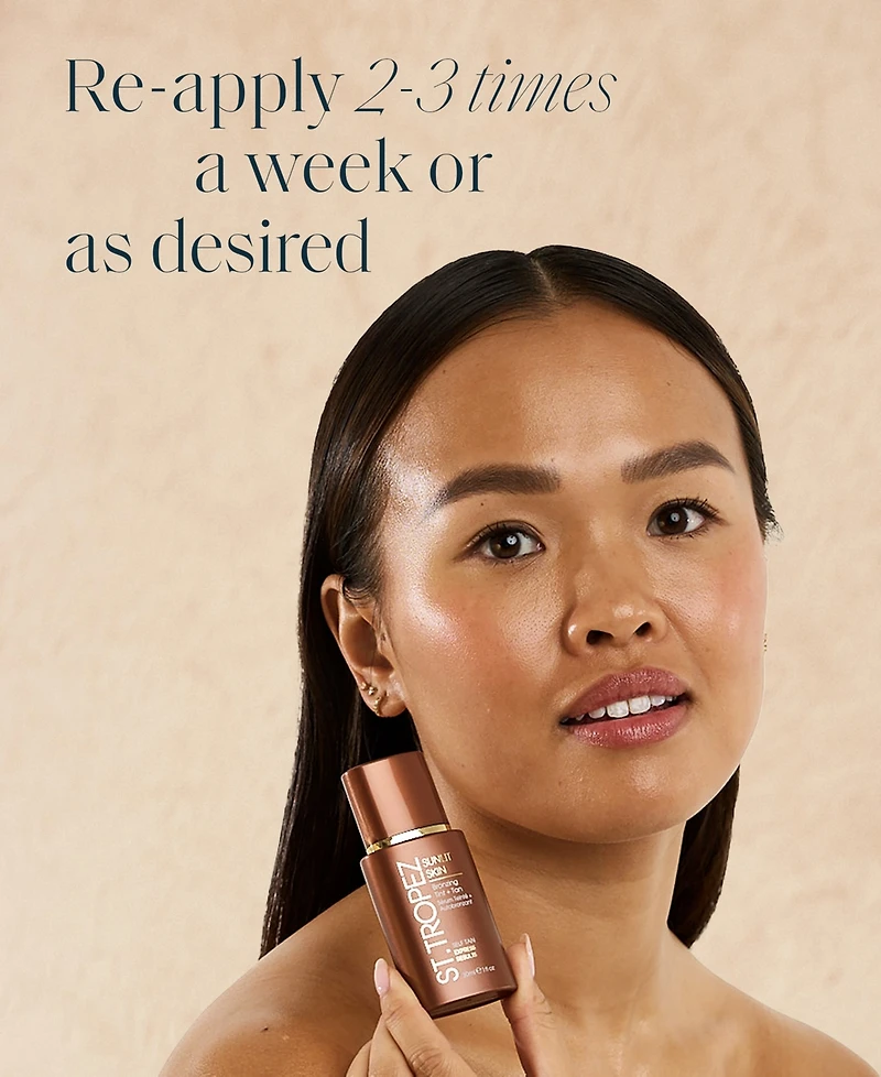 St. Tropez Sunlit Skin Bronzing Tint + Tan, 1 oz.