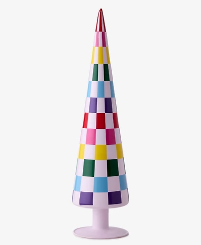 Holiday Lane Whimsy Medium Rainbow Check Tree, Macy's Exclusive