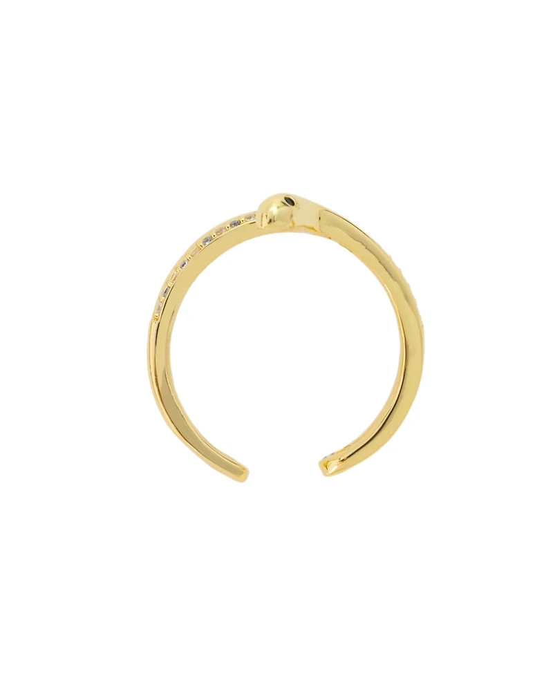Unwritten Cubic Zirconia Snake Ring