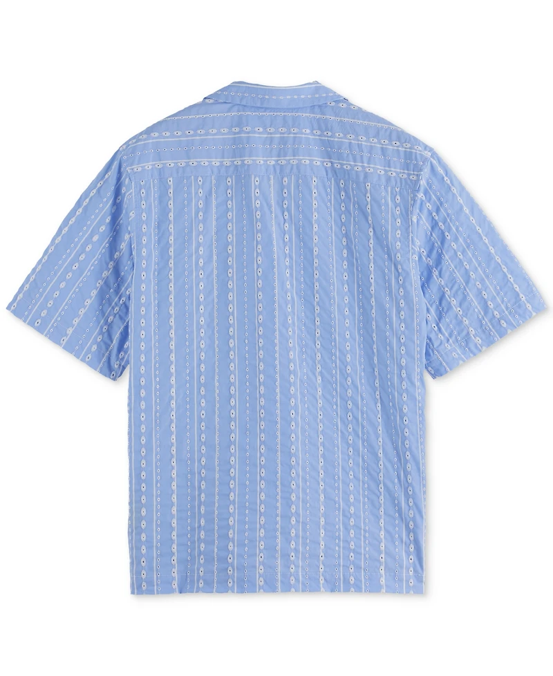 Scotch & Soda Men's Relaxed-Fit Stripe Short-Sleeve Shirt