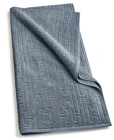 Hotel Collection Sculpted Chain-Link Bath Towel, 30" x 56", Exclusively at Macy's
