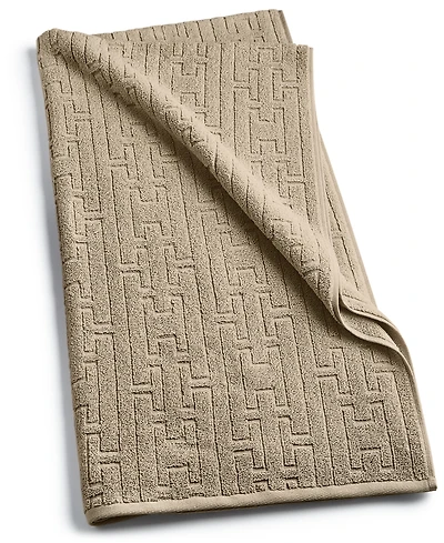 Hotel Collection Sculpted Chain-Link Bath Towel, 30" x 56", Exclusively at Macy's