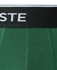 Lacoste Men's 3-Pack. Regular-Fit Logo Waistband 5" Boxer Briefs