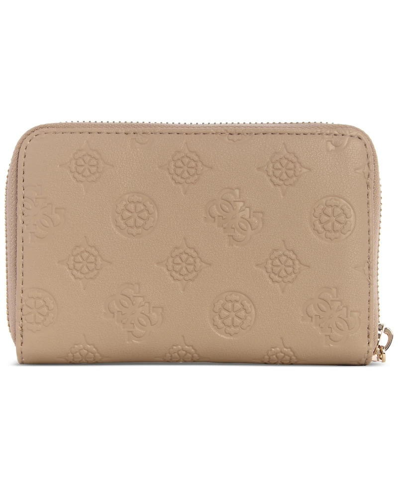 Guess Phoebe Logo Zip Around Wallet
