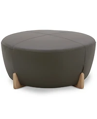 Nierling Leather Ottoman, Exclusively at Macy's