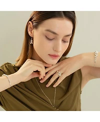 Sterling Silver Vivienne Statement Bouquet Chain Bracelet