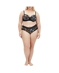 City Chic Plus Hailey Print Contour Bra