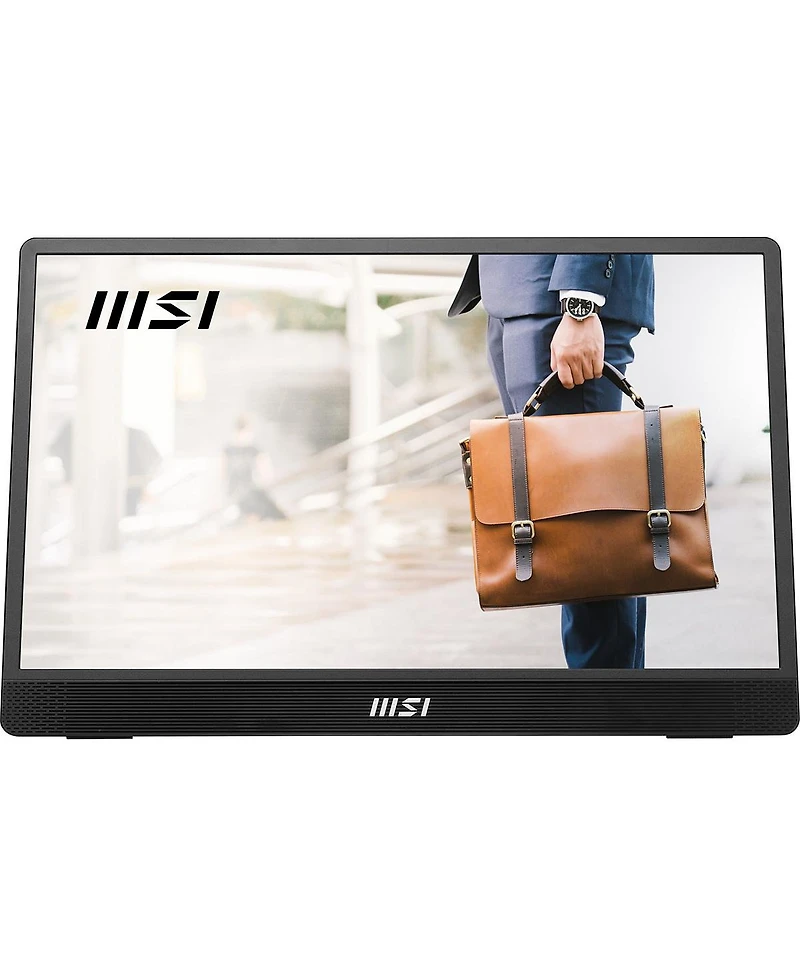 Msi Pro MP161 E2 15.6" 16:9 Full Hd Portable Ips Led Monitor, Metal Gray