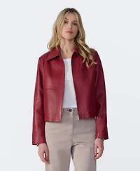 Furniq Uk Women's Classic Leather Jacket