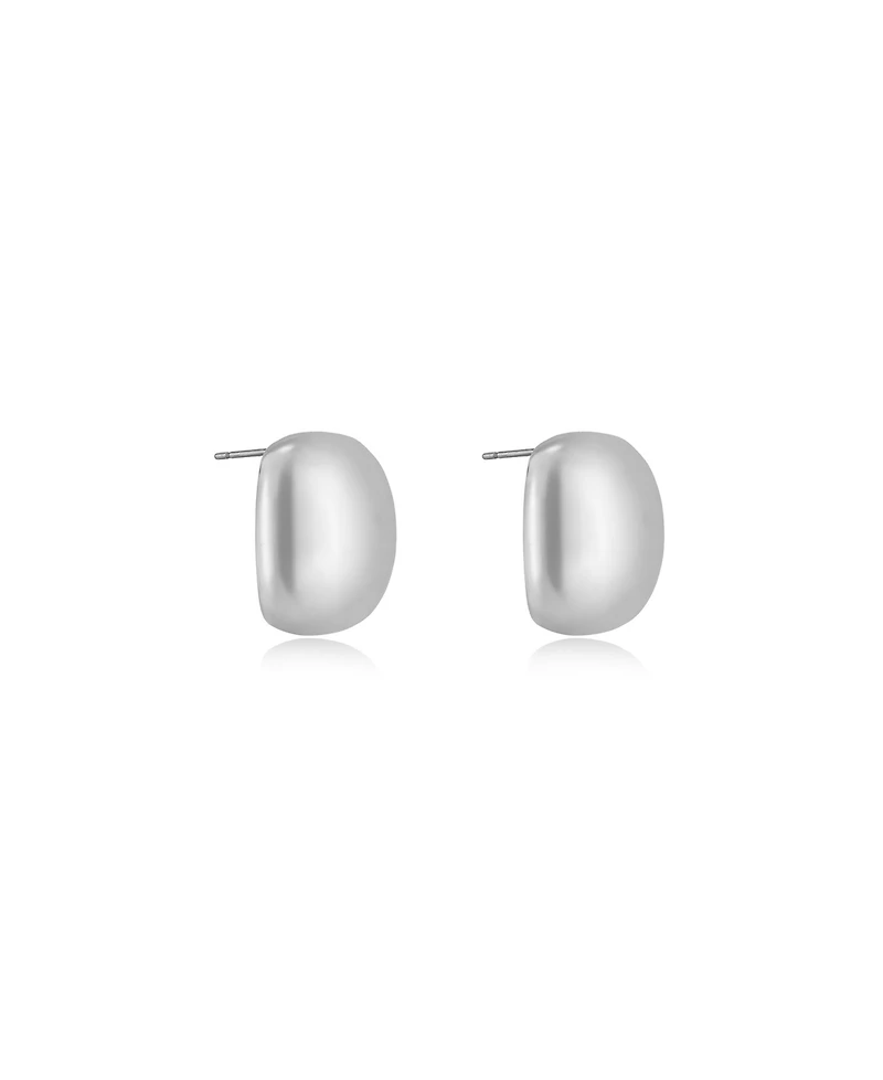 Ettika Minimal Curved Square Stud Earrings