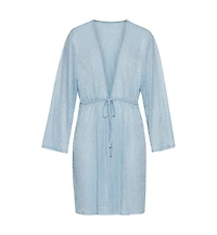 Lscn by Lascana Women's Metallic Cover up Beach Dress