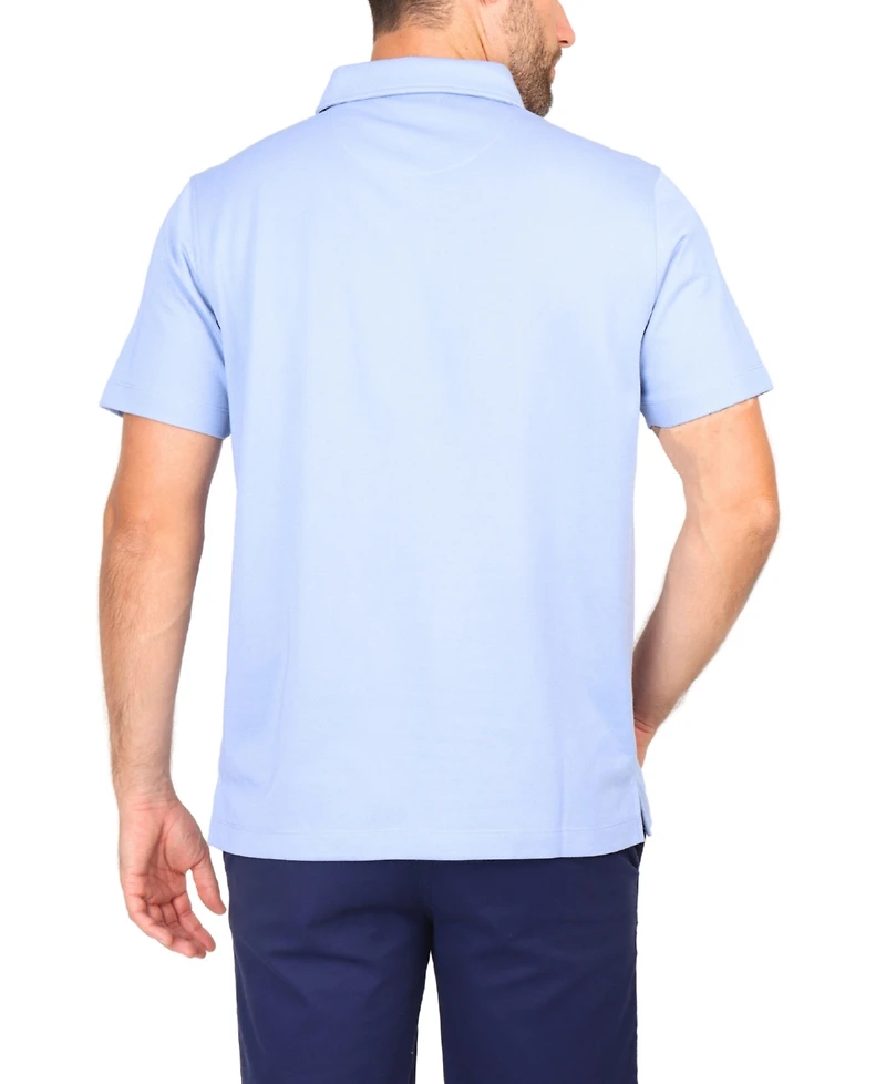Tailorbyrd Big & Tall Solid Modal Polo w/Contrast Trim