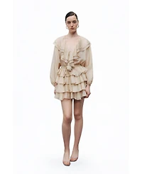 Nocturne Women's Stoned Flounce Blouse