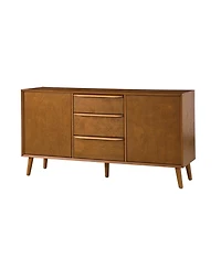 MId-century Modern Victor 57"Wide 3 Drawer Sideboard
