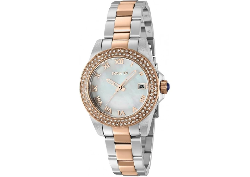 Invicta Women's Angel Quartz 3 Hand White Dial Watch
