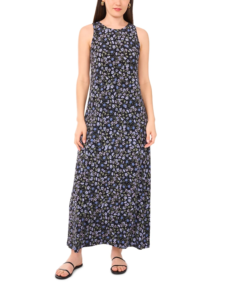 Vince Camuto Women's Ditsy-Print Sleeveless Maxi Dress