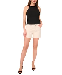 Vince Camuto Women's Solid-Color Tie-Neck Knit Halter Top