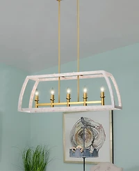 Home Accessories 39" Nermin 5-Light Indoor Chandelier