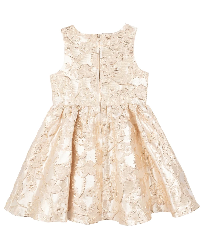 Rare Editions Toddler and Little Girls Brocade Party Dress