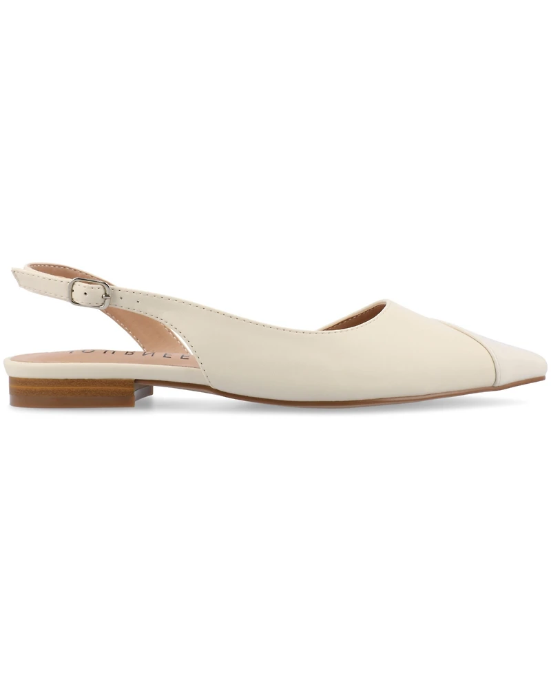Journee Collection Women's Daphnne Pointed Toe Slingback Flats