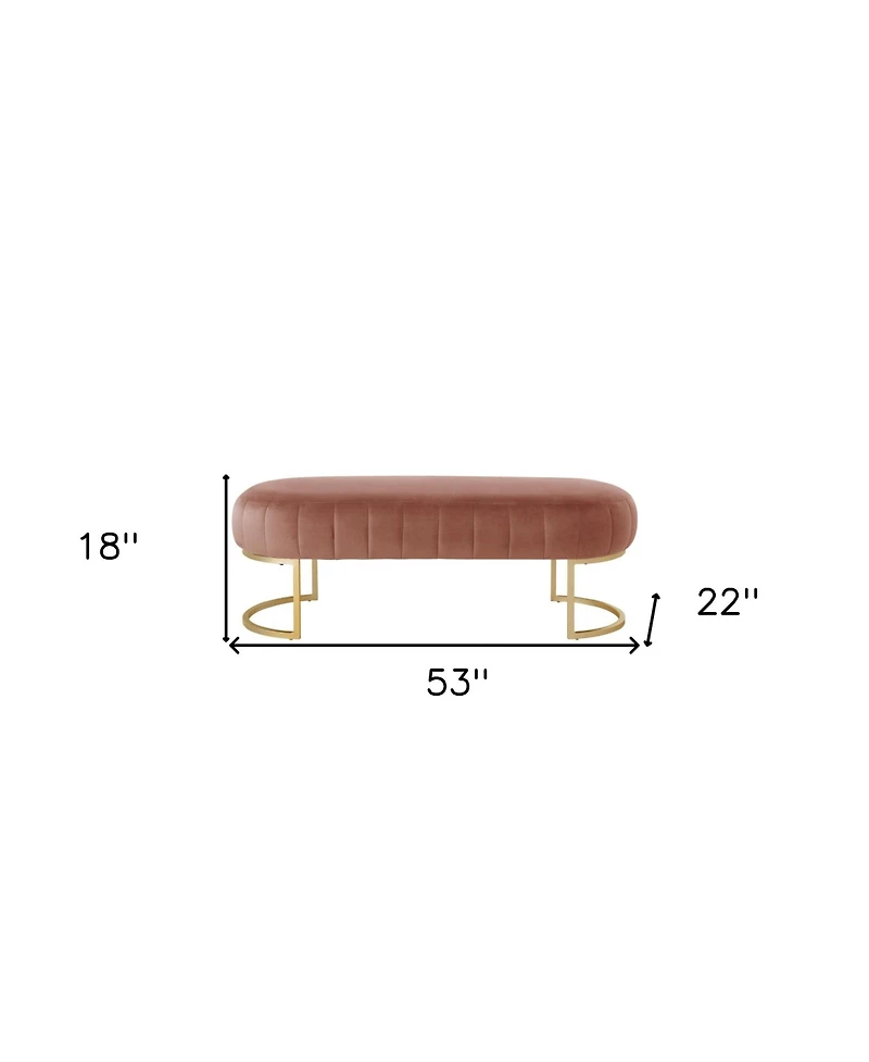 Tufted Velvet Upholstered Bench – Luxurious Accent Seat for Bedroom, Entryway, or Living Room Decor