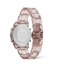 Daniel Wellington Women's Chronograph Pink Plastic Watch, 36mm
