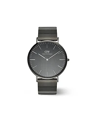 Daniel Wellington Men's Analog Graphite Stainless-Steel Watch, 40mm