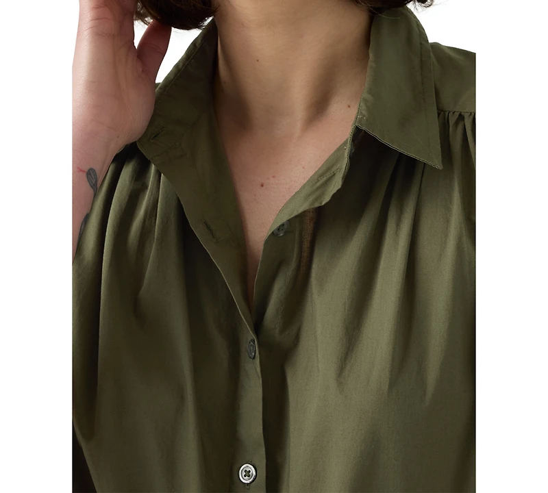 Levi's Women's Gracen Cotton Button-Front Blouse