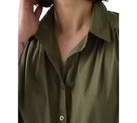 Levi's Women's Gracen Cotton Button-Front Blouse