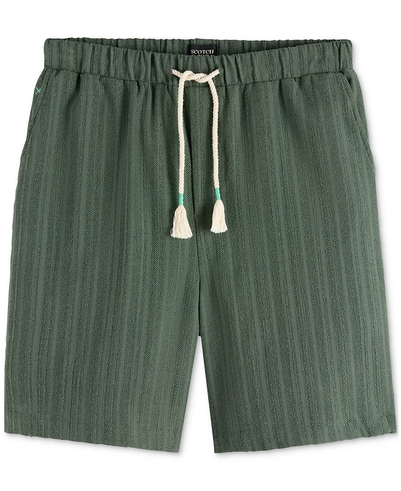 Scotch & Soda Men's Tonal Stripe Drawstring Shorts