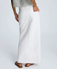 Kenneth Cole Women's Fray-Hem Slit-Front Maxi Skirt