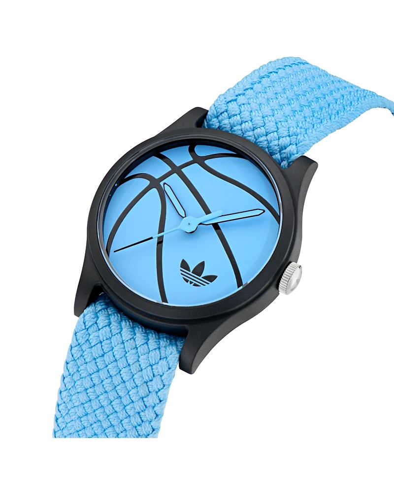 adidas Unisex Analog Blue Nylon Watch, 39mm