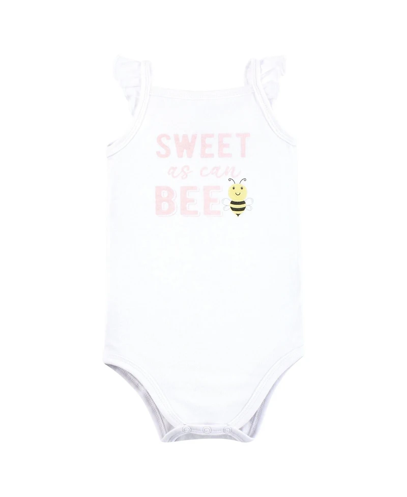 Hudson Baby Girls Bodysuit, Short and Sock