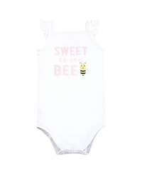 Hudson Baby Girls Bodysuit, Short and Sock