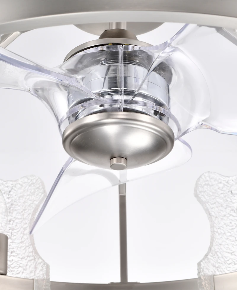 Home Accessories 28" Luciala 6-Light Indoor Ceiling Fan Chandelier
