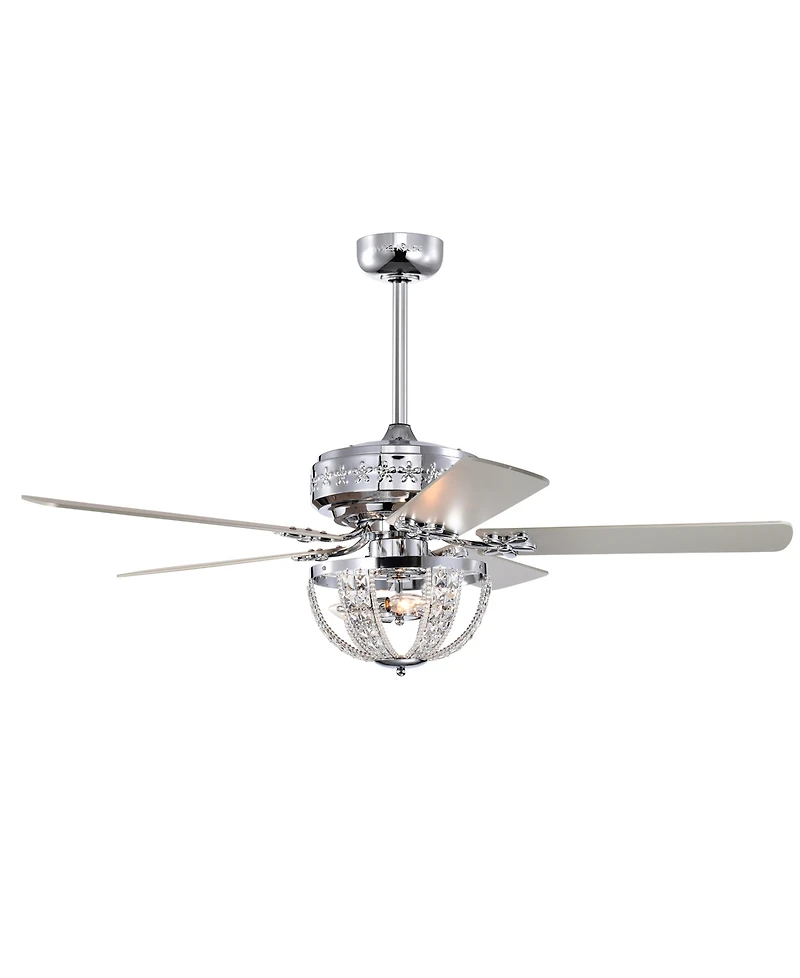 Home Accessories 52" Santana 3-Light Indoor Ceiling Fan Chandelier