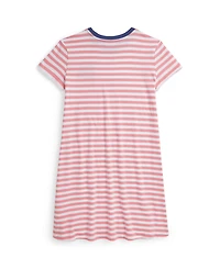 Polo Ralph Lauren Big Girls Striped Logo Jersey Dress