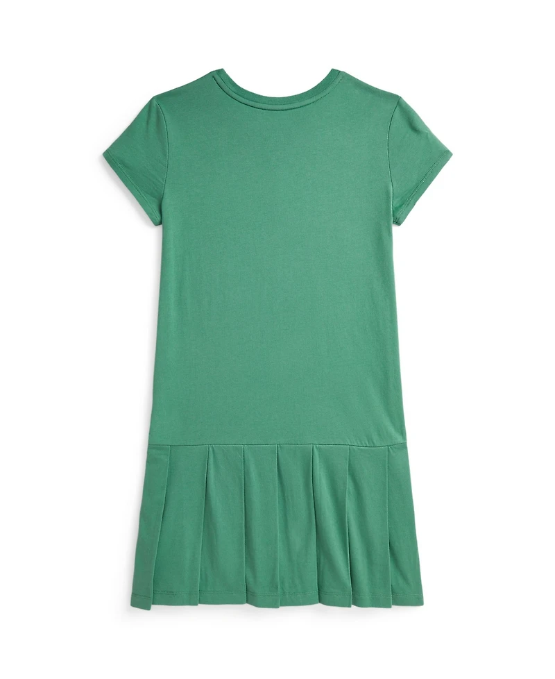 Polo Ralph Lauren Big Girls Pony Pleated Jersey Dress
