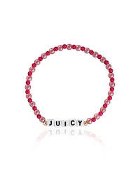 Juicy Couture Kids Beaded Bracelet Set – “Juicy Couture” Letter Beads & Heart Charm