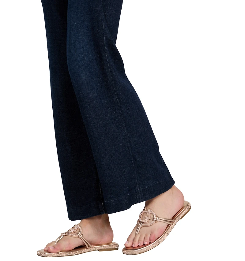 Guess Women's Saima G Cutout Rhinestone Flat Sandals